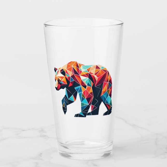 Copo De Pint Urso Geométrico (Frente)