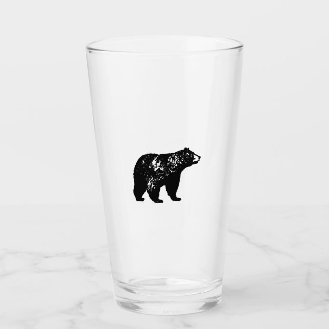 Copo De Pint Urso preto (Frente)