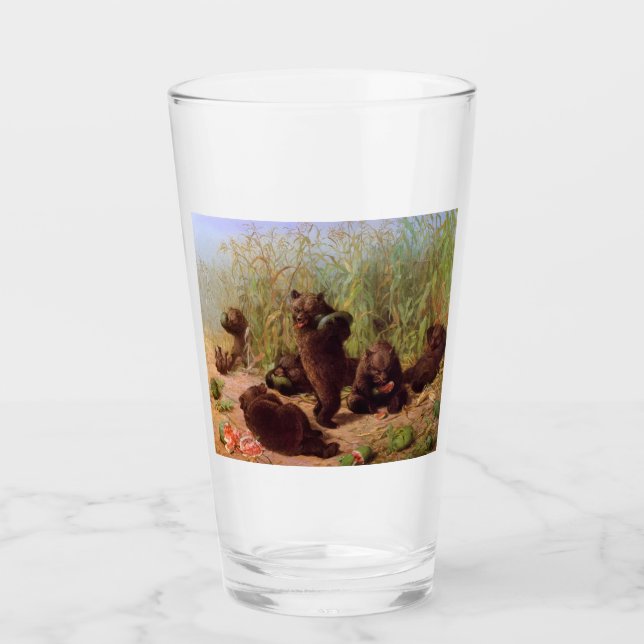 Copo De Pint Ursos no Sistema de Melancia (por W.H. Beard) (Frente)