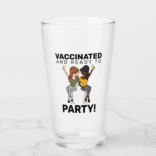 Copo De Pint Vacinado e pronto para festa - Cerveja (Frente)
