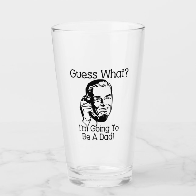 Copo De Pint Vai ser um Pai preto (Frente)