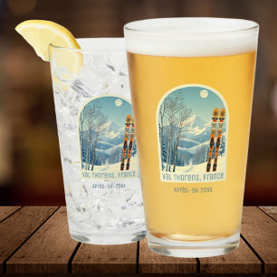 Copo De Pint Val Thorens França vacaga après ski cerveja glass