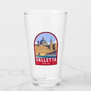Copo De Pint Valletta Malta Viagem Vintage Art