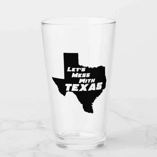 Copo De Pint Vamos Mess com Texas Black (Frente)
