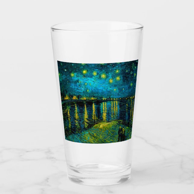 Copo De Pint Van Gogh Starry Night Over the Rhône (Frente)