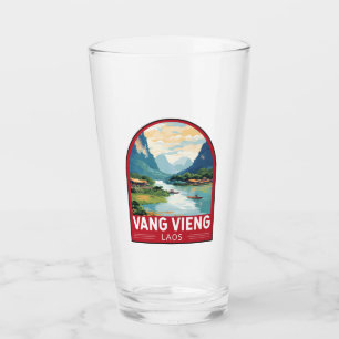 Copo De Pint Vang Vieng Laos Viagem Art Vintage