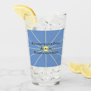 Copo De Pint Variação da aguardente de porco Azul Vidro