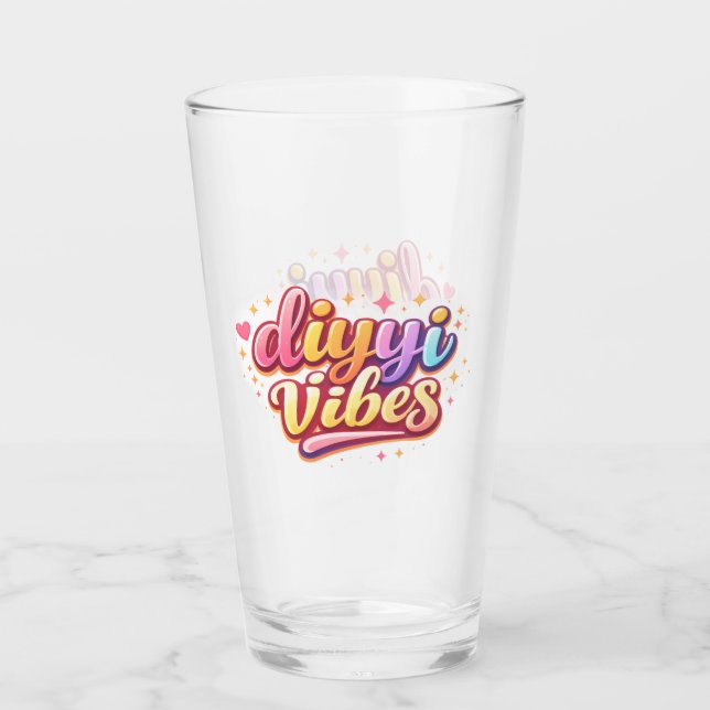 Copo De Pint Vaso Shaker de Cristal para Bebidas (Frente)