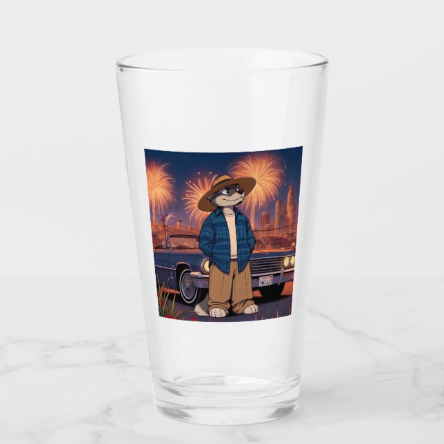 Copo De Pint Vato Lobo No dia 4 de Julho (Frente)