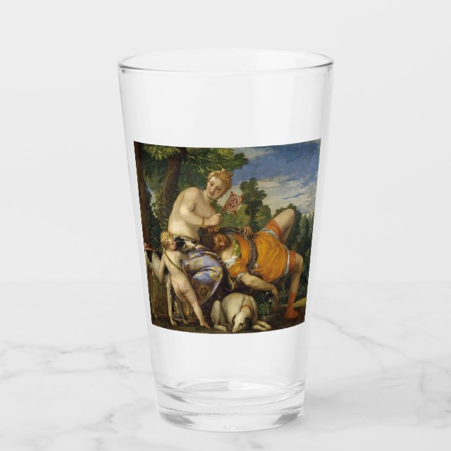 Copo De Pint Vênus e Adonis (por Paolo Veronese) (Frente)