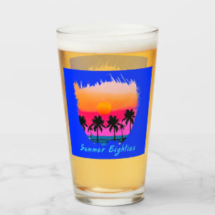 Copo De Pint Verão de 1980 Praia Retro Vibe