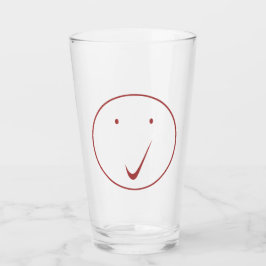 Copo De Pint Verificar face - Tick, Transp/Red.