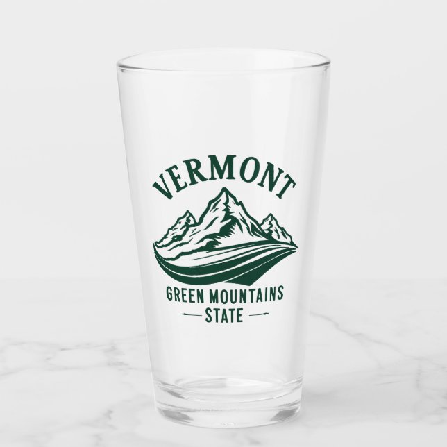 Copo De Pint Vermont, Estado das Montanhas Verdes (Frente)