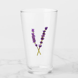 Copo De Pint Verre fleur lavande aquarelle