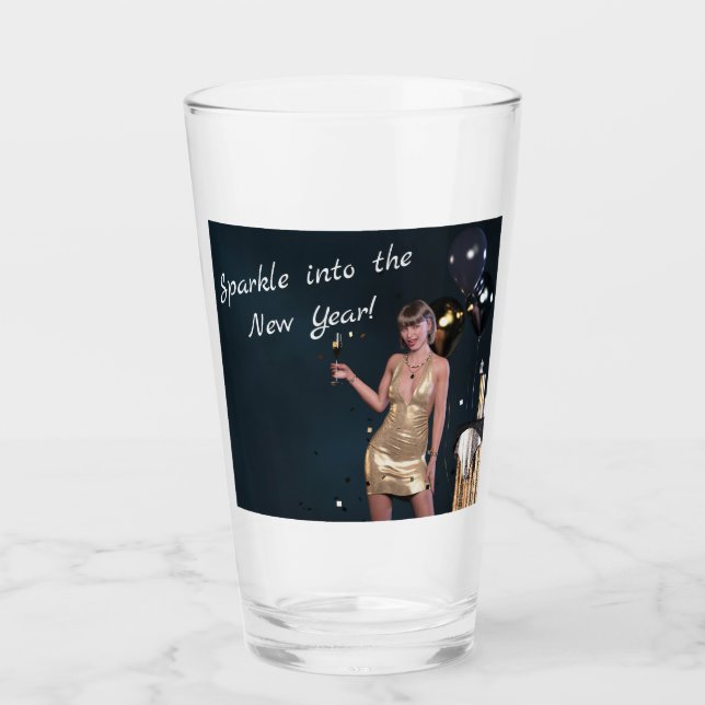 Copo De Pint Véspera de ano novo em vestimenta sequestrada (Frente)