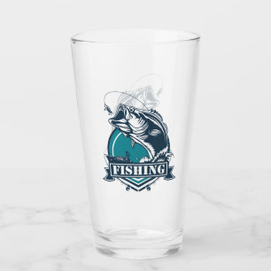 Copo De Pint Vetor de Pesca de Bass
