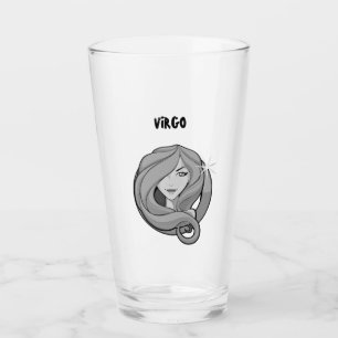 Copo De Pint Vetor Virgo Zodiac