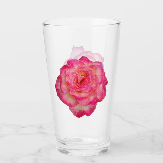 Copo De Pint Vibrant Rose Drinking Glass (Verso)