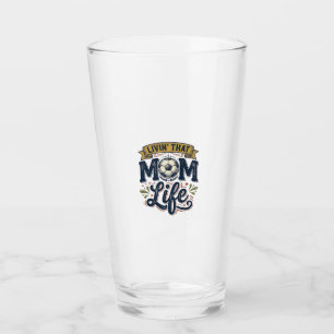 Copo De Pint Vida de Mãe de Futebol Camisa de Desenho de Gravur
