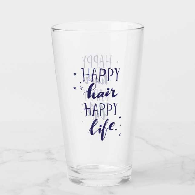 Copo De Pint Vida feliz do cabelo feliz (Frente)