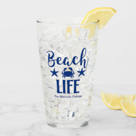 Copo De Pint Vida na Praia Cotação Náutica Costeira Verão Azul