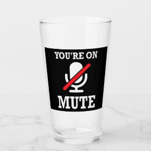 Copo De Pint Video Call, trabalho de casa, você está no mudo