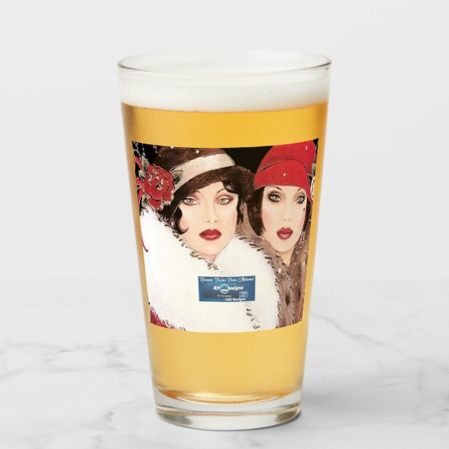 Copo De Pint Vidro 1 Burg(Winter Red 2) RFPMDesigns 2024 (Frente (Preenchido))