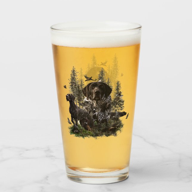 Copo De Pint Vidro alemão de ponteiro curto (Traseira (Preenchido))