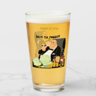 Copo De Pint Vidro branco do Bebendo