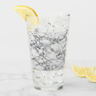 Copo De Pint Vidro branco do mármore