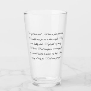 Copo De Pint Vidro com feitiço de perda de peso