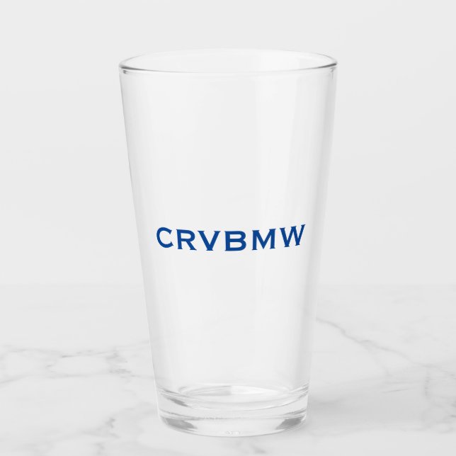 Copo De Pint Vidro CRVBMW (Frente)