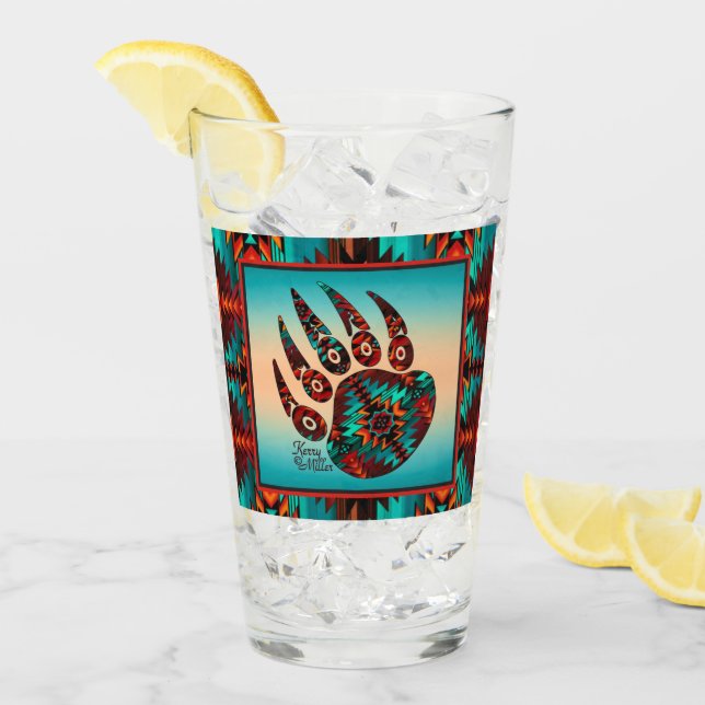 Copo De Pint Vidro da Vara do Urso Tibário (Gelo frontal)