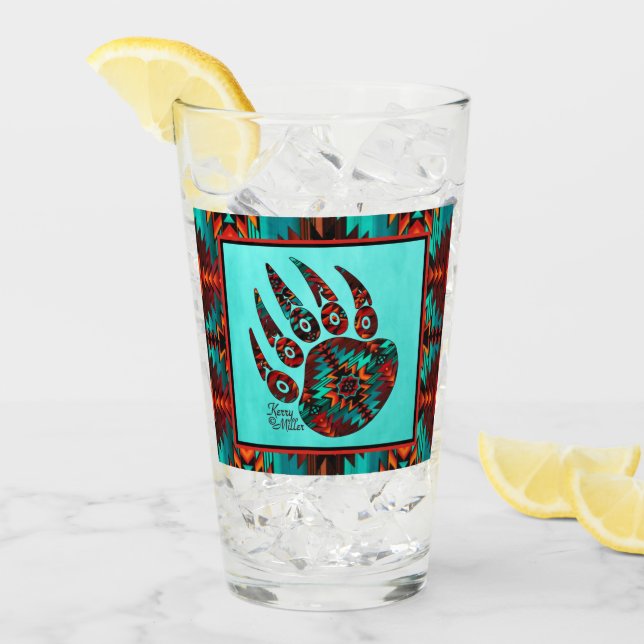 Copo De Pint Vidro da Vara do Urso Tibário (Gelo frontal)