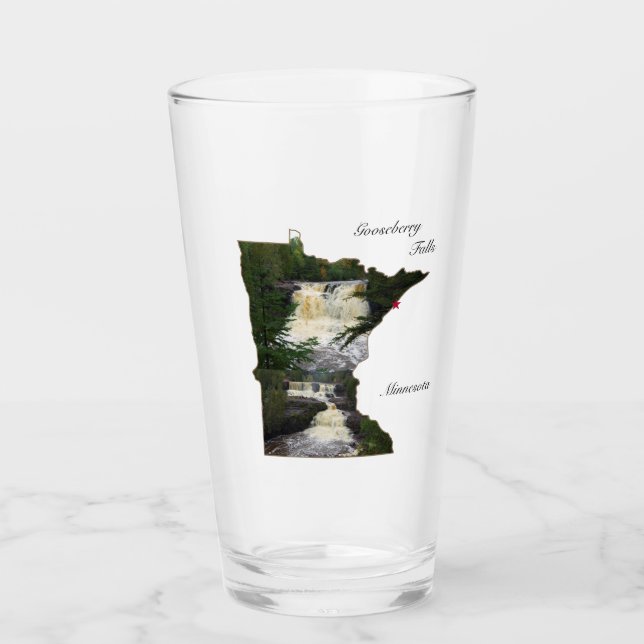 Copo De Pint Vidro das cataratas (Frente)
