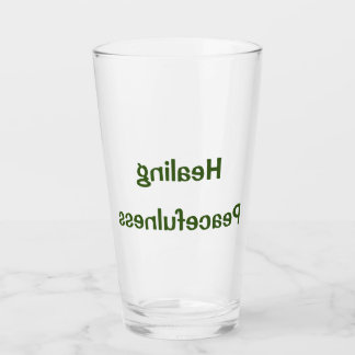 Copo De Pint Vidro de Água HADO - Healing Peacefulness - Dr. Em