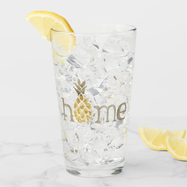 Copo De Pint Vidro de Aquarela (Gelo frontal)