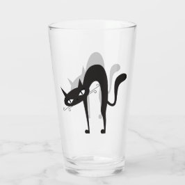 Copo De Pint Vidro de Bebendo de Gato Arranhado