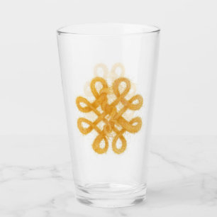 Copo De Pint Vidro de Bebendo de pintura CELTICA Dourada