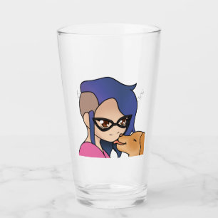 Copo De Pint Vidro de Buster e Betty Pint