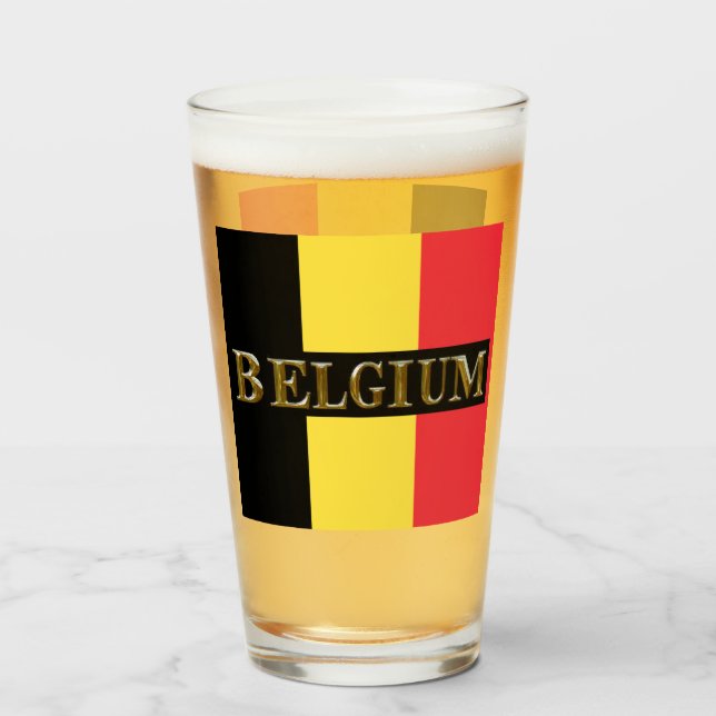COPO DE PINT VIDRO DE CERVEJA BÉLGICA (Frente (Preenchido))