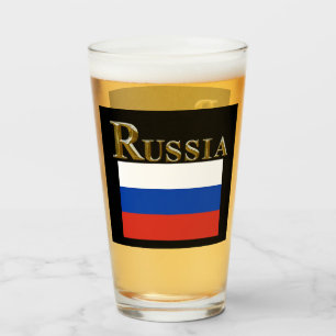 COPO DE PINT VIDRO DE CERVEJA DA RÚSSIA