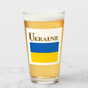 COPO DE PINT VIDRO DE CERVEJA DA UCRÂNIA