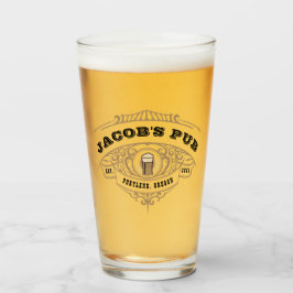 Copo De Pint Vidro de cerveja de mesa personalizada