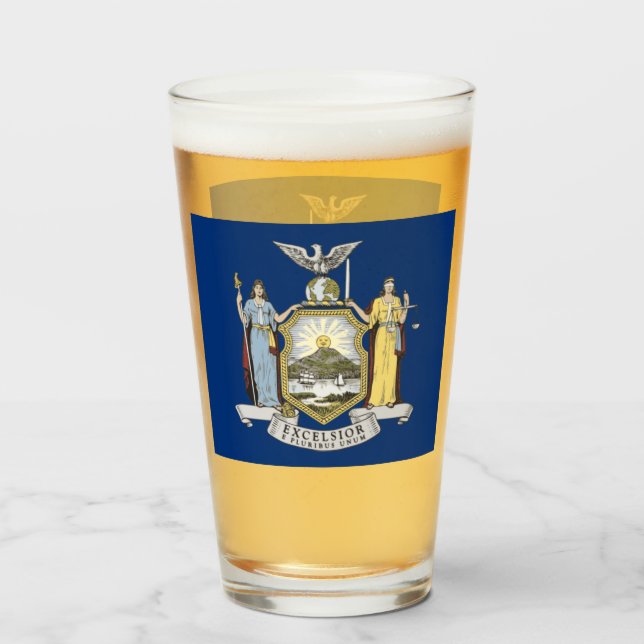 COPO DE PINT VIDRO DE CERVEJA DE NOVA IORQUE (Frente (Preenchido))