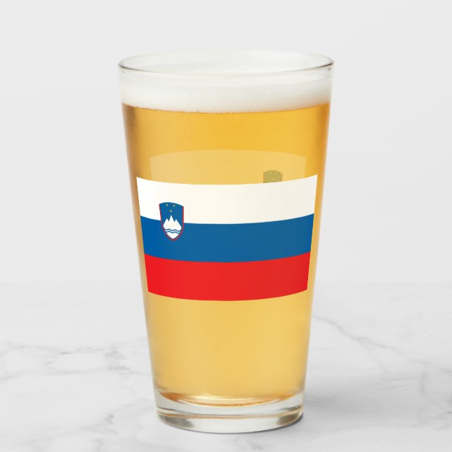 COPO DE PINT VIDRO DE CERVEJA ESLOVÊNIA  (Frente (Preenchido))