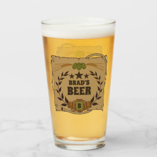 Copo De Pint Vidro de cerveja ocidental personalizado