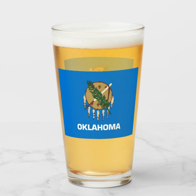 COPO DE PINT VIDRO DE CERVEJA OKLAHOMA (Frente (Preenchido))