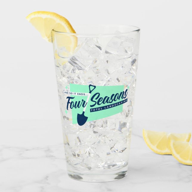Copo De Pint Vidro de Cerveja Paisagista Total Quatro Estações (Gelo frontal)
