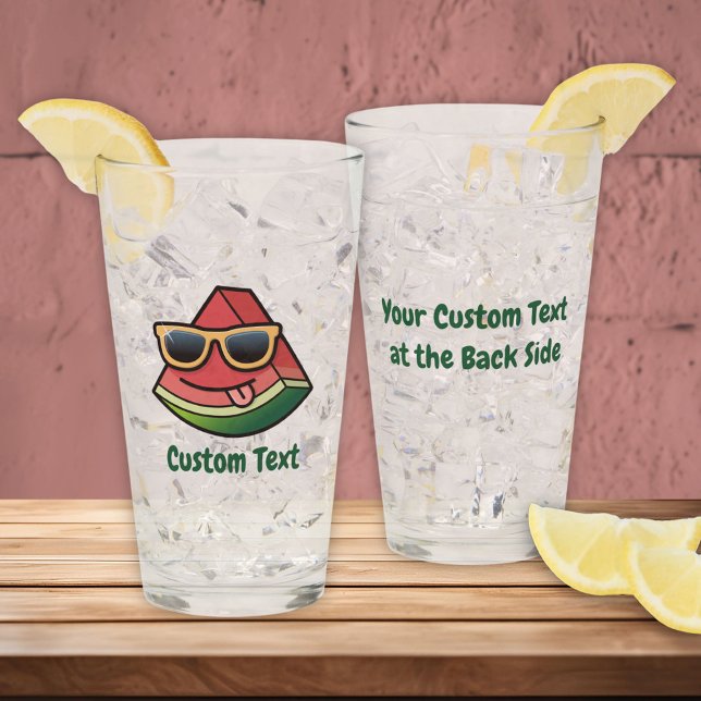 Copo De Pint Vidro de desenho de melancia (Criador carregado)